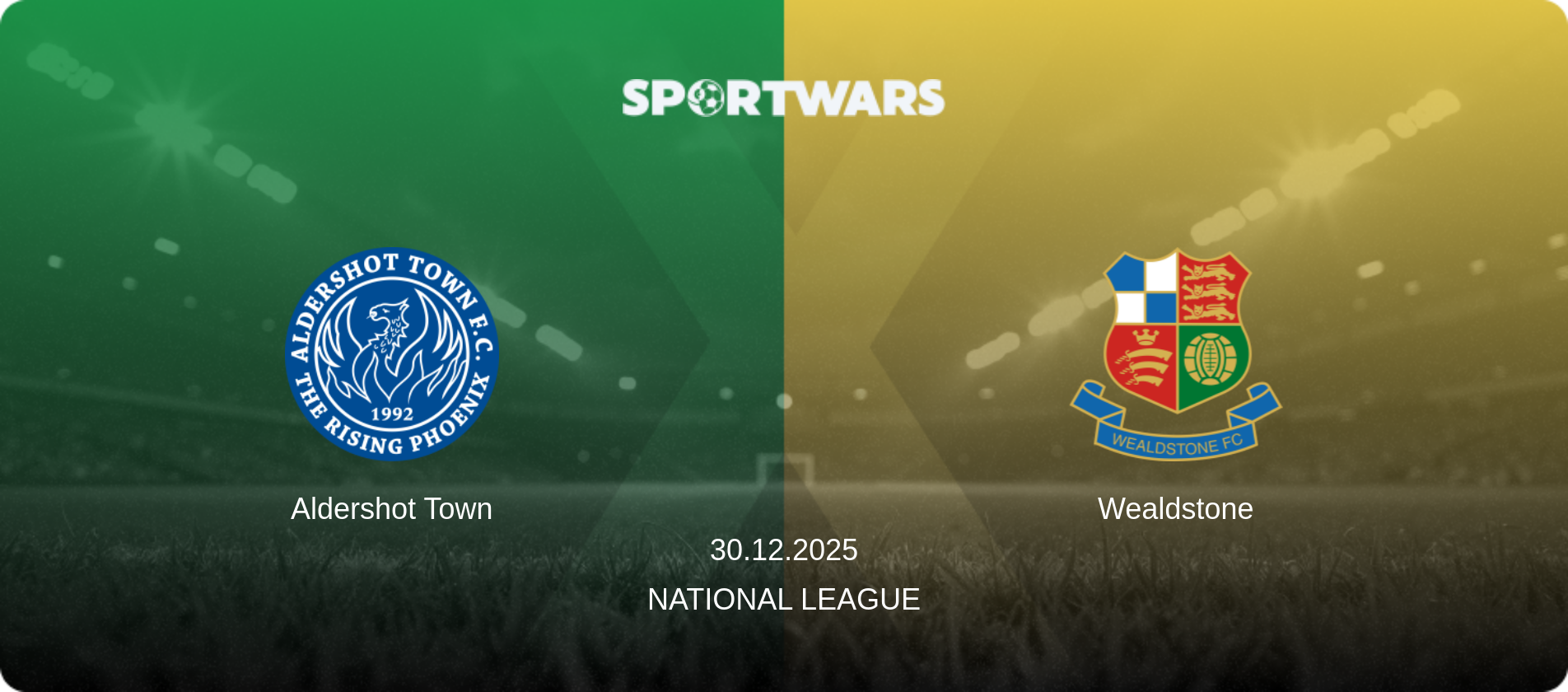 Aldershot Town — Wealdstone, 30.12.2025 — National League (match preview)