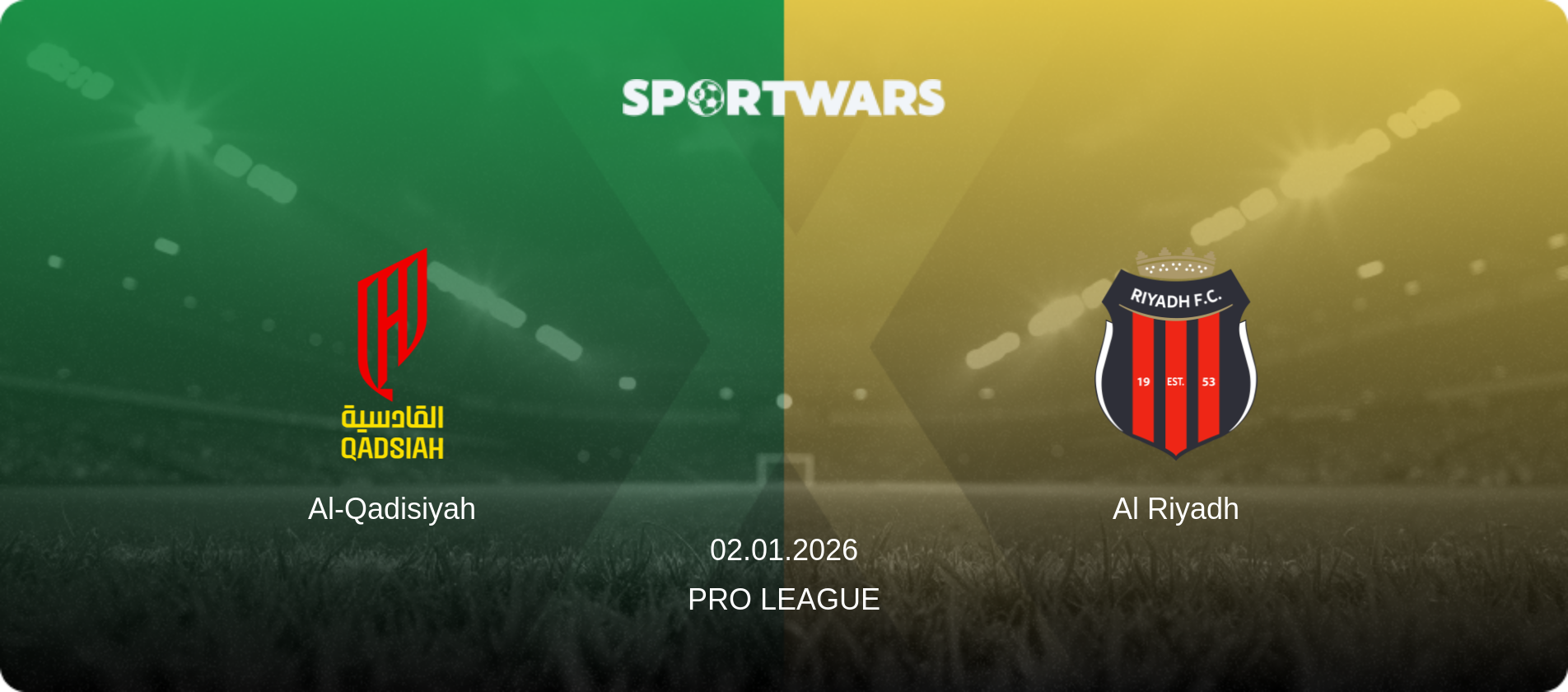 Al-Qadisiyah — Al Riyadh, 02.01.2026 — Pro League (match preview)
