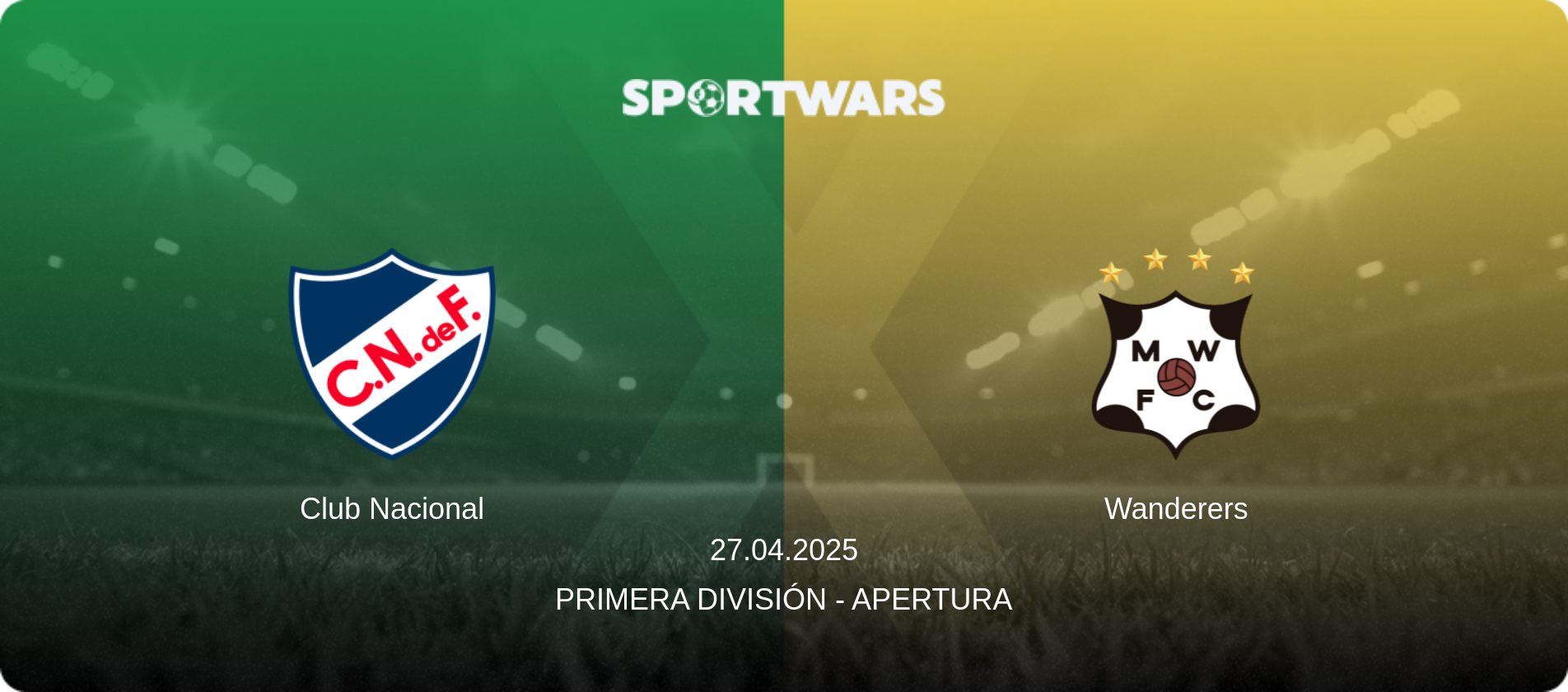 Club Nacional — Wanderers, 27.04.2025 — Primera División - Apertura (match preview)