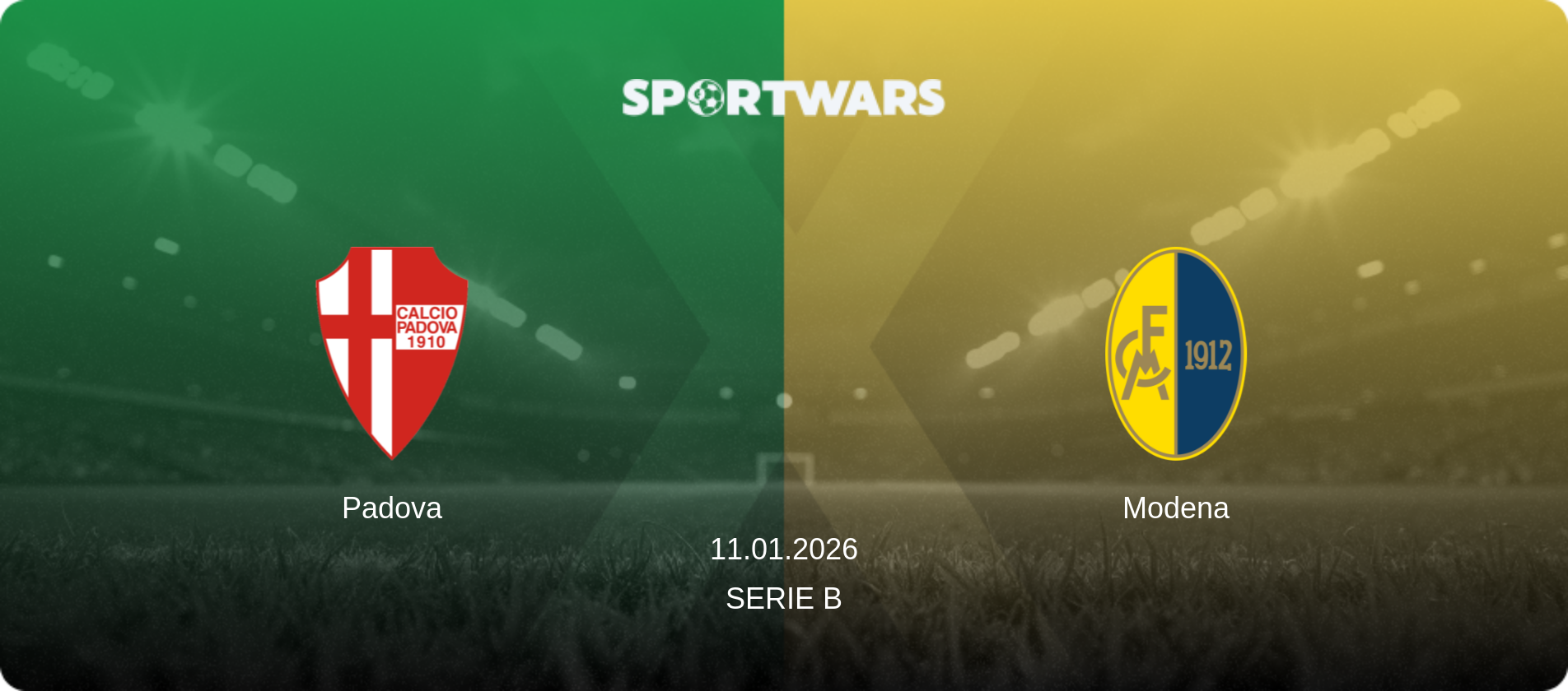 Padova — Modena, 11.01.2026 — Serie B (match preview)