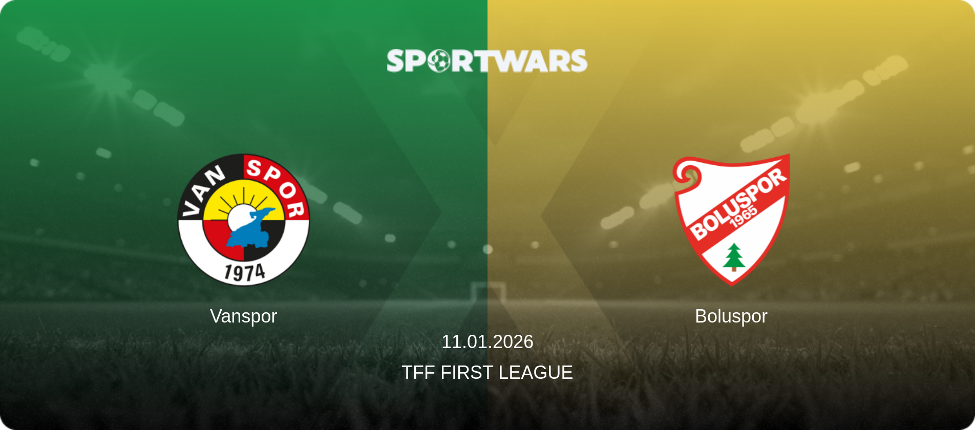 Vanspor — Boluspor, 11.01.2026 — TFF First League (match preview)