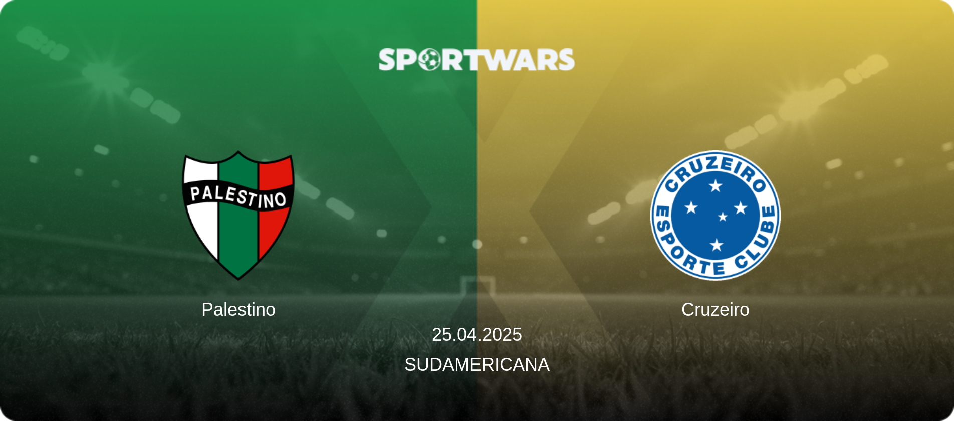 Palestino — Cruzeiro, 25.04.2025 — Sudamericana (match preview)