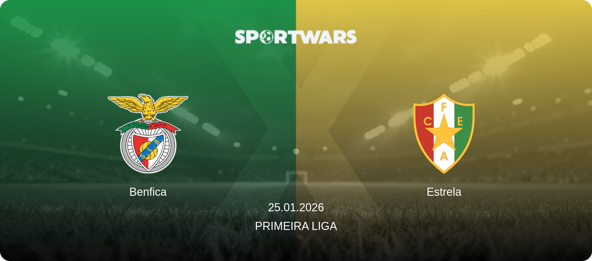 Benfica — Estrela, 25.01.2026 — Primeira Liga (match preview)