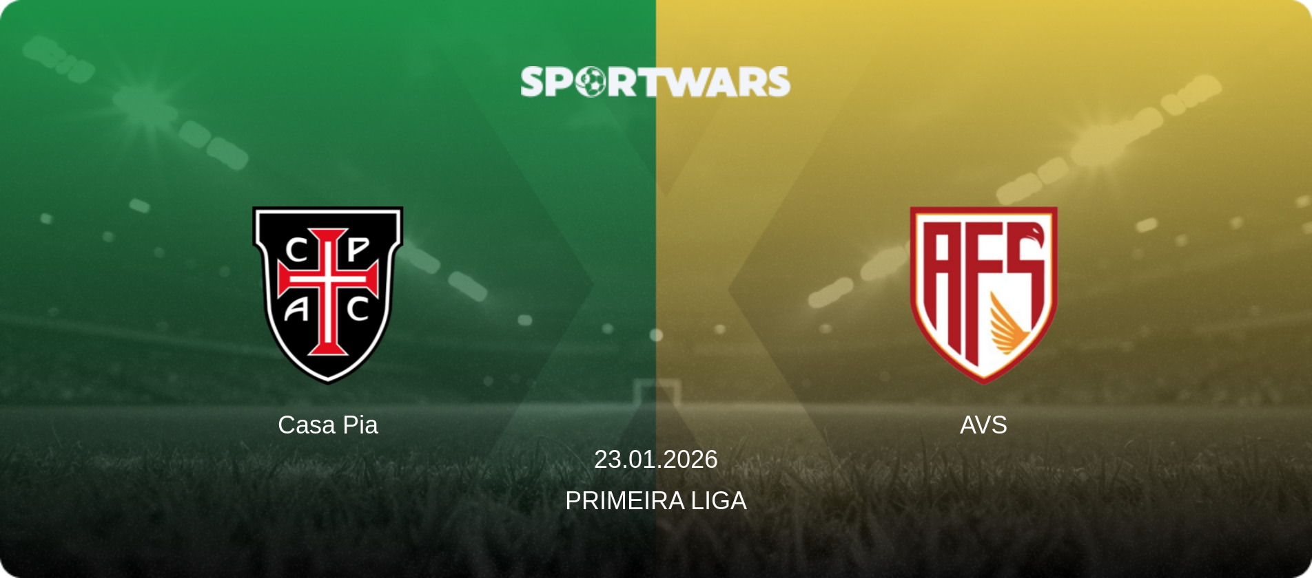 Casa Pia — AVS, 23.01.2026 — Primeira Liga (match preview)