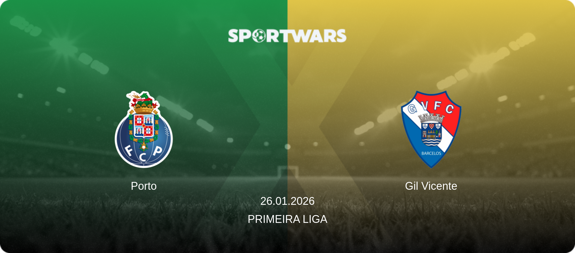 Porto — Gil Vicente, 26.01.2026 — Primeira Liga (match preview)