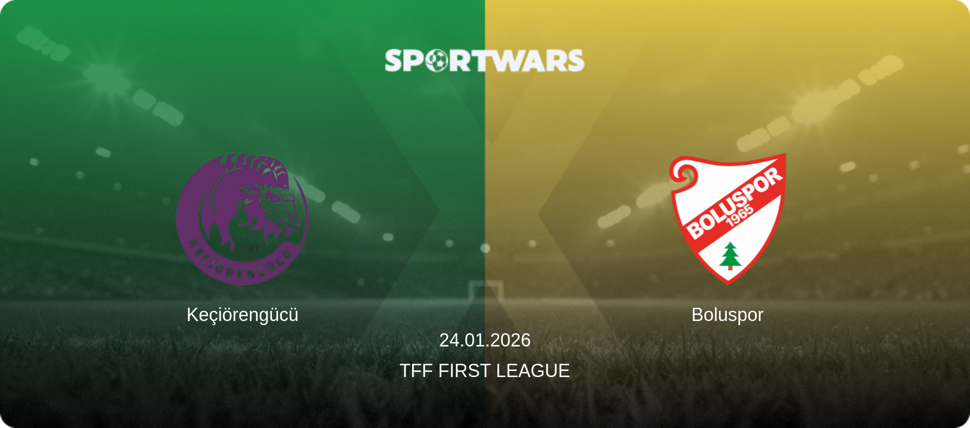 Keçiörengücü — Boluspor, 24.01.2026 — TFF First League (match preview)