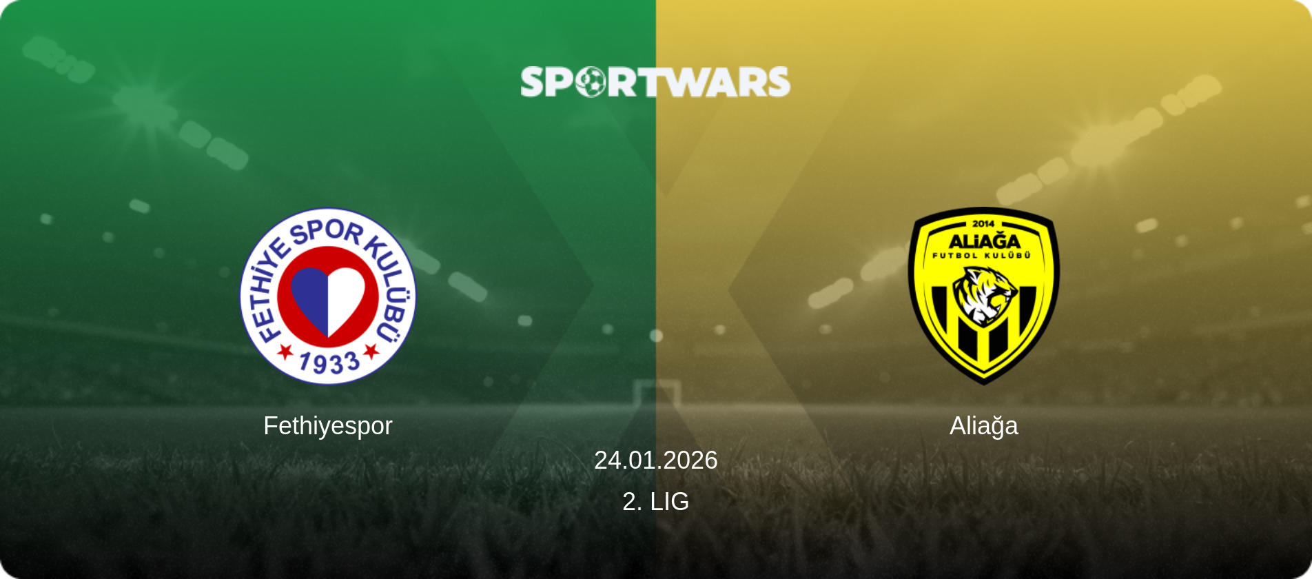 Fethiyespor — Aliağa, 24.01.2026 — 2. Lig (match preview)