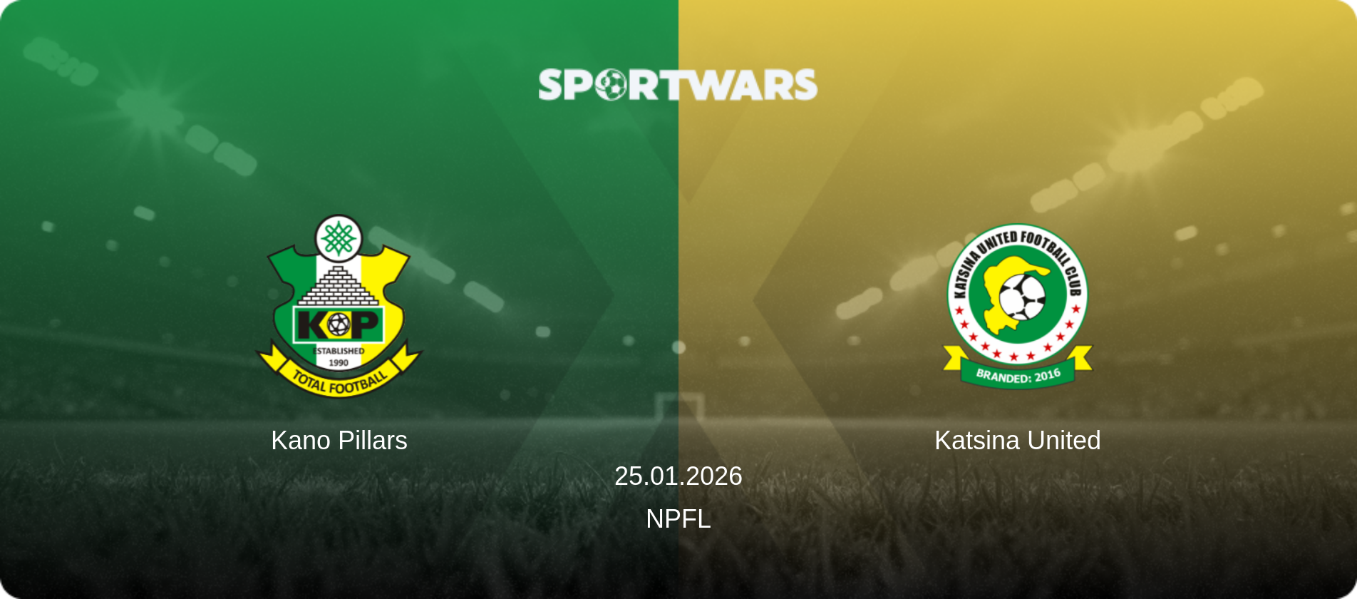 Kano Pillars — Katsina United, 25.01.2026 — NPFL (match preview)
