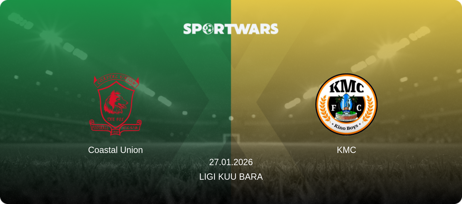 Coastal Union — KMC, 27.01.2026 — Ligi kuu Bara (match preview)