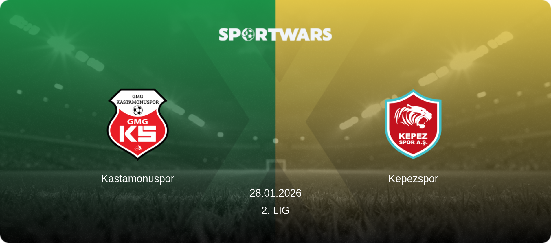 Kastamonuspor — Kepezspor, 28.01.2026 — 2. Lig (match preview)