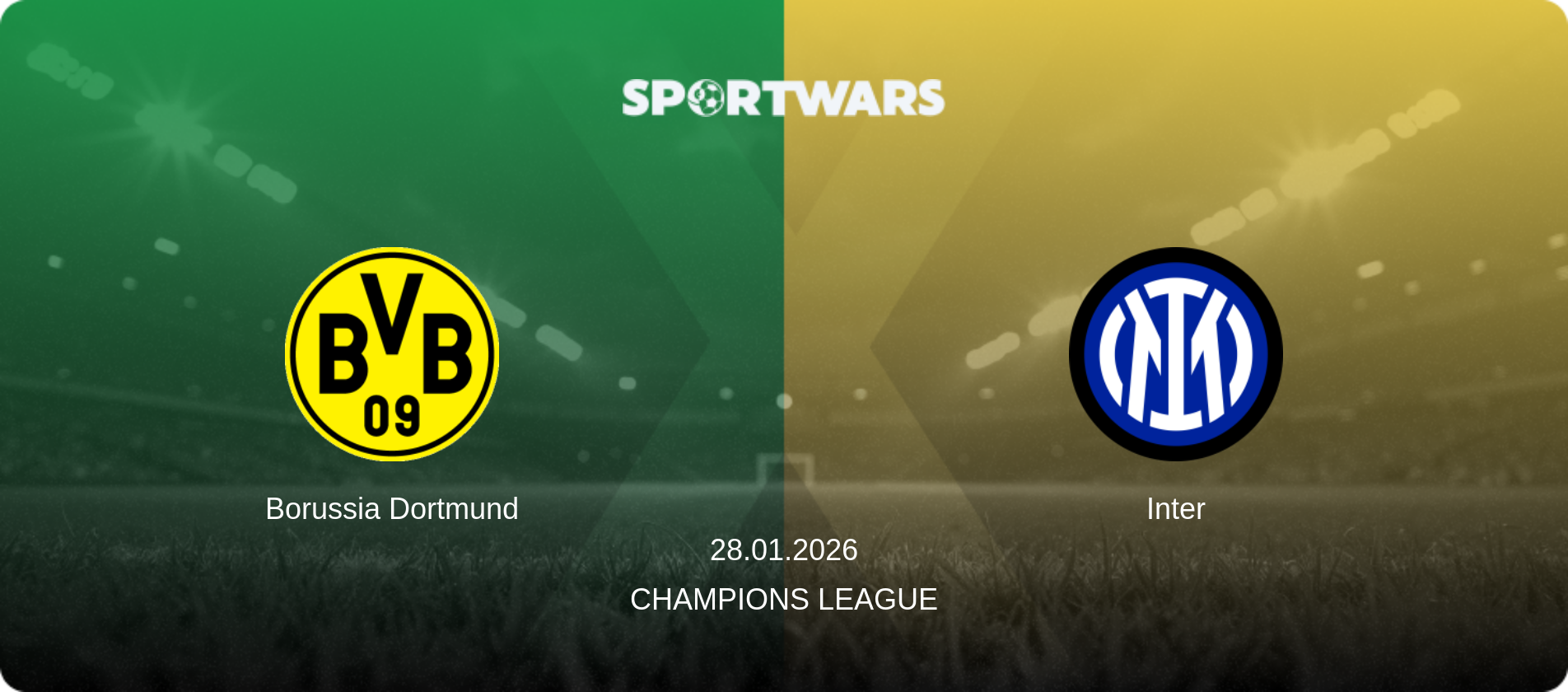 Borussia Dortmund — Inter, 28.01.2026 — Champions League (match preview)