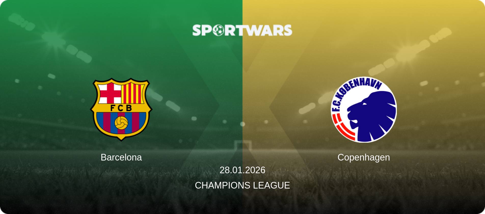 Barcelona — Copenhagen, 28.01.2026 — Champions League (match preview)