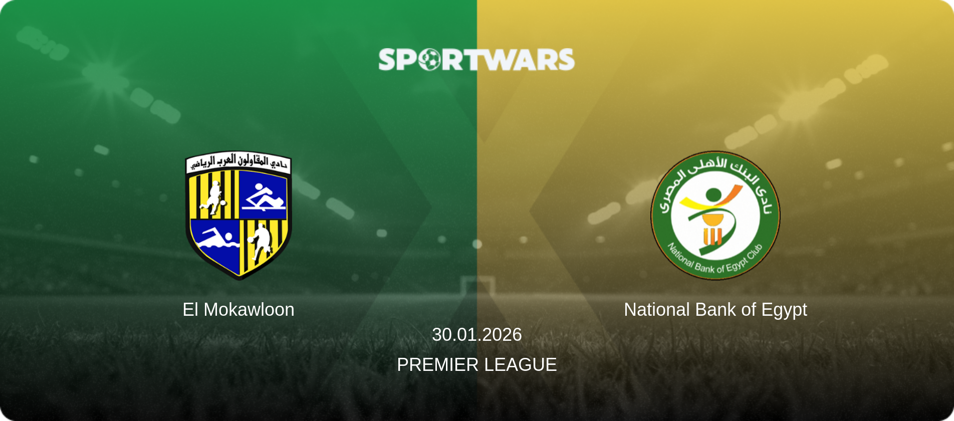 El Mokawloon — National Bank of Egypt, 30.01.2026 — Premier League (match preview)