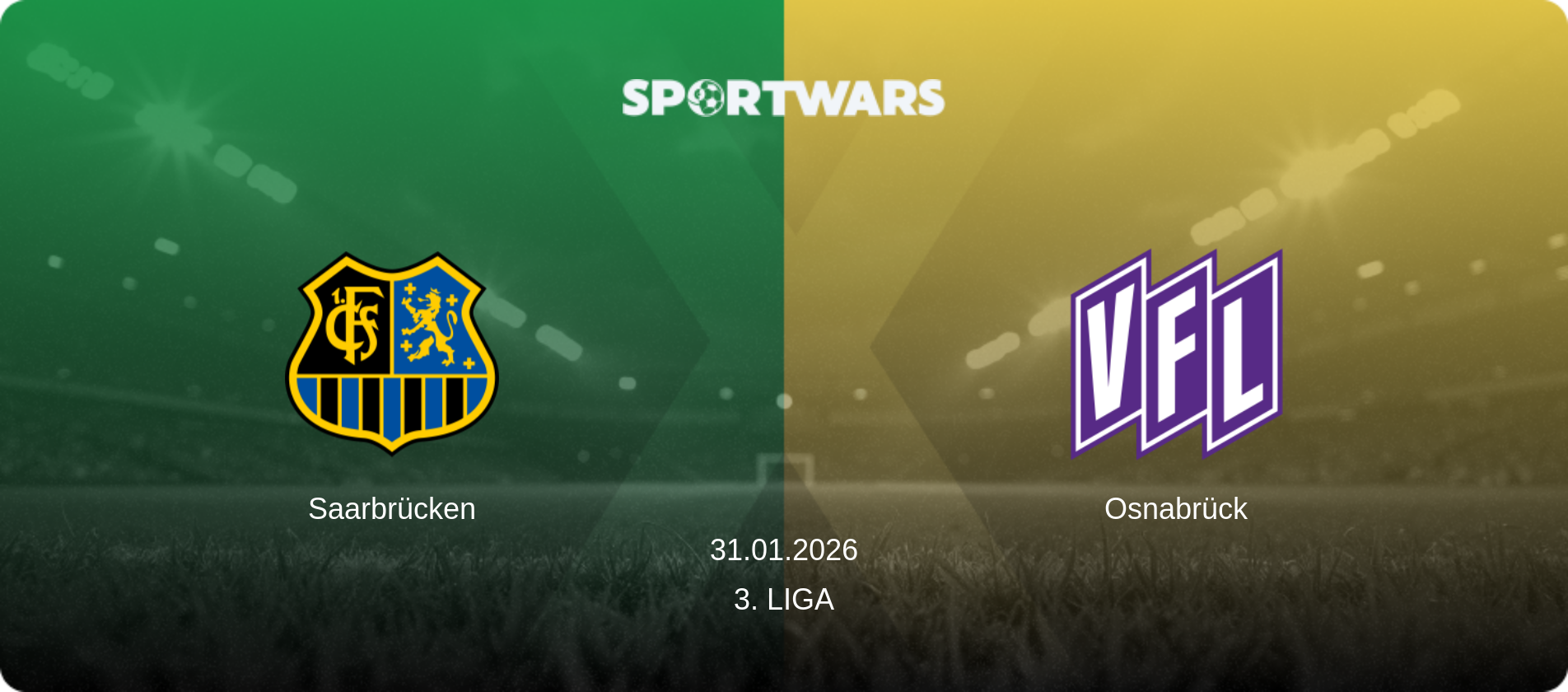 Saarbrücken — Osnabrück, 31.01.2026 — 3. Liga (match preview)