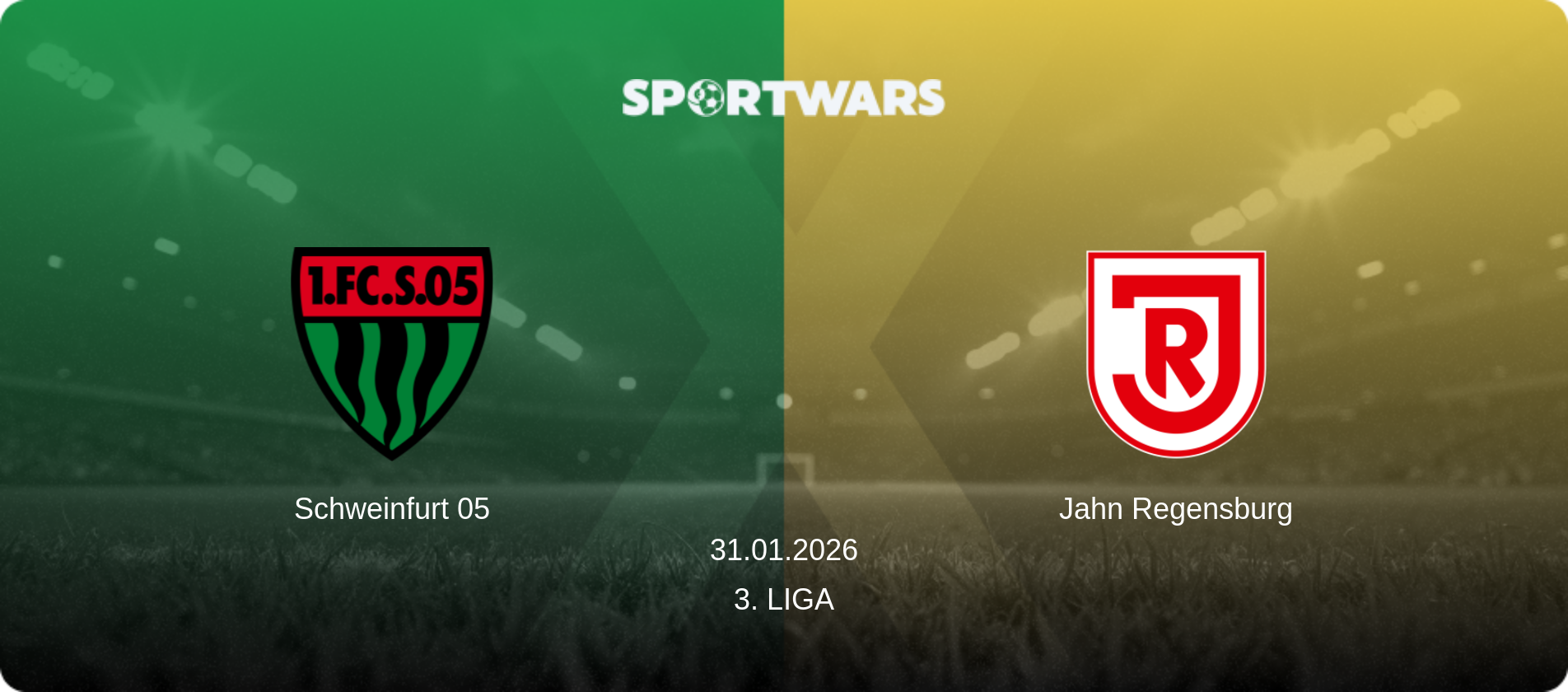 Schweinfurt 05 — Jahn Regensburg, 31.01.2026 — 3. Liga (match preview)