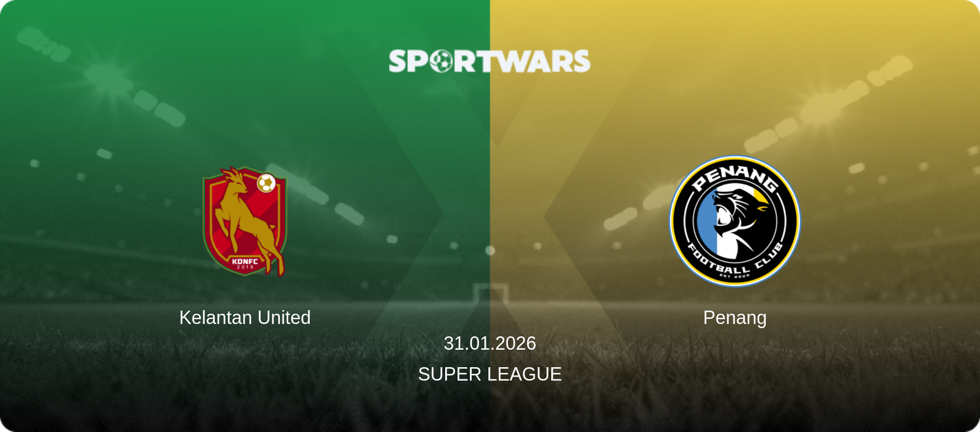 Kelantan United — Penang, 31.01.2026 — Super League (match preview)