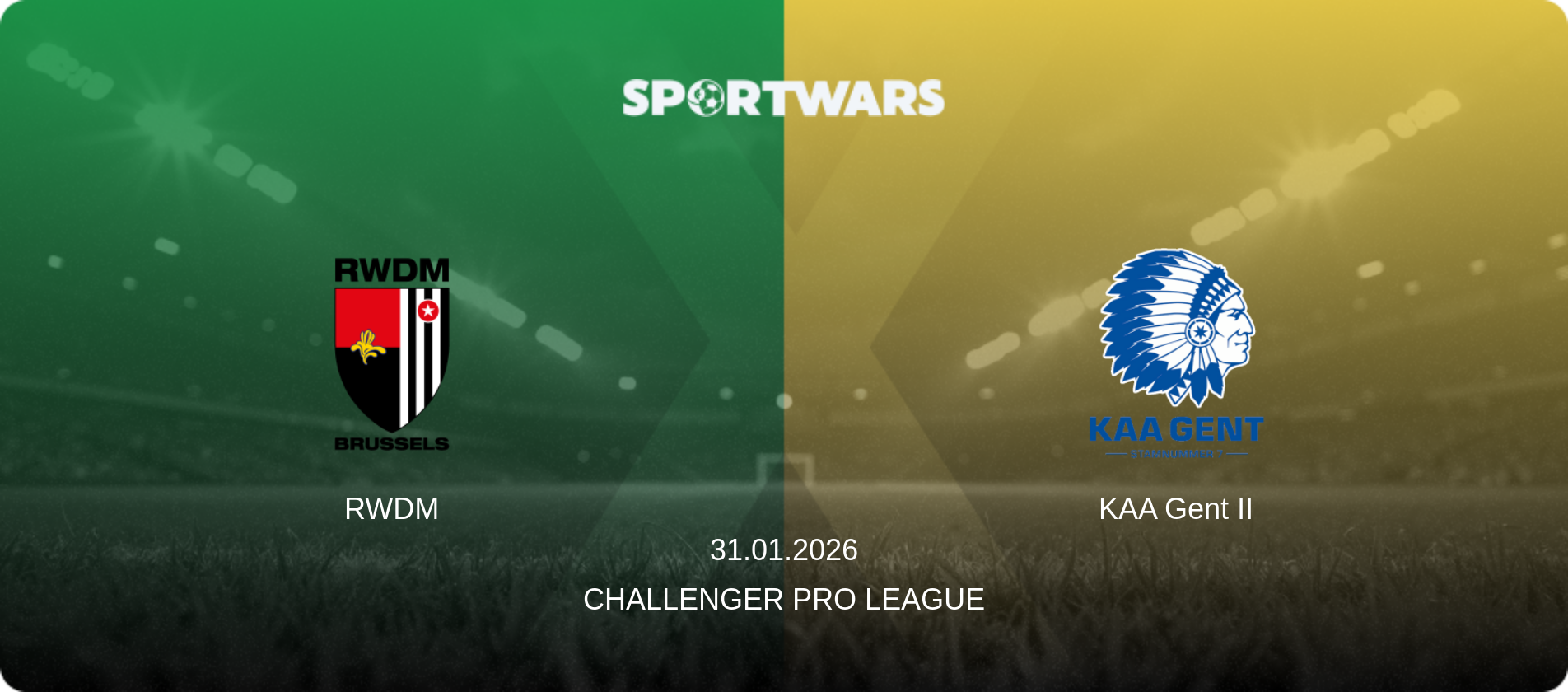 RWDM — KAA Gent II, 31.01.2026 — Challenger Pro League (match preview)