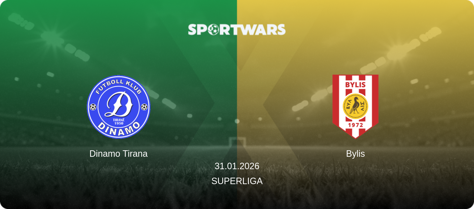 Dinamo Tirana — Bylis, 31.01.2026 — Superliga (match preview)