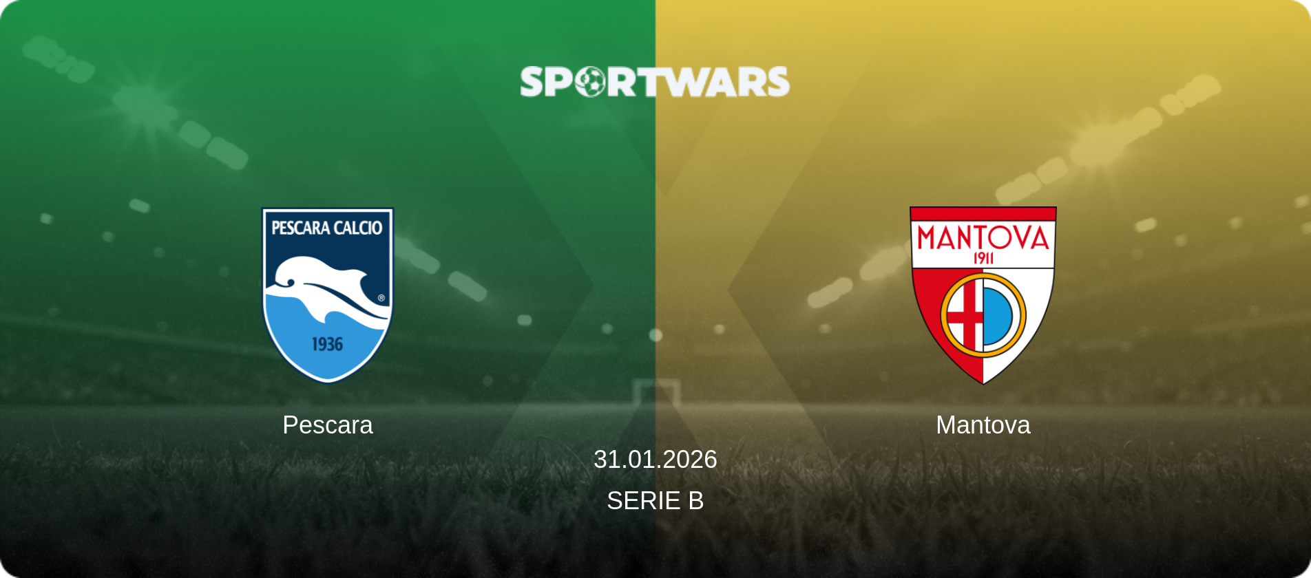 Pescara — Mantova, 31.01.2026 — Serie B (match preview)
