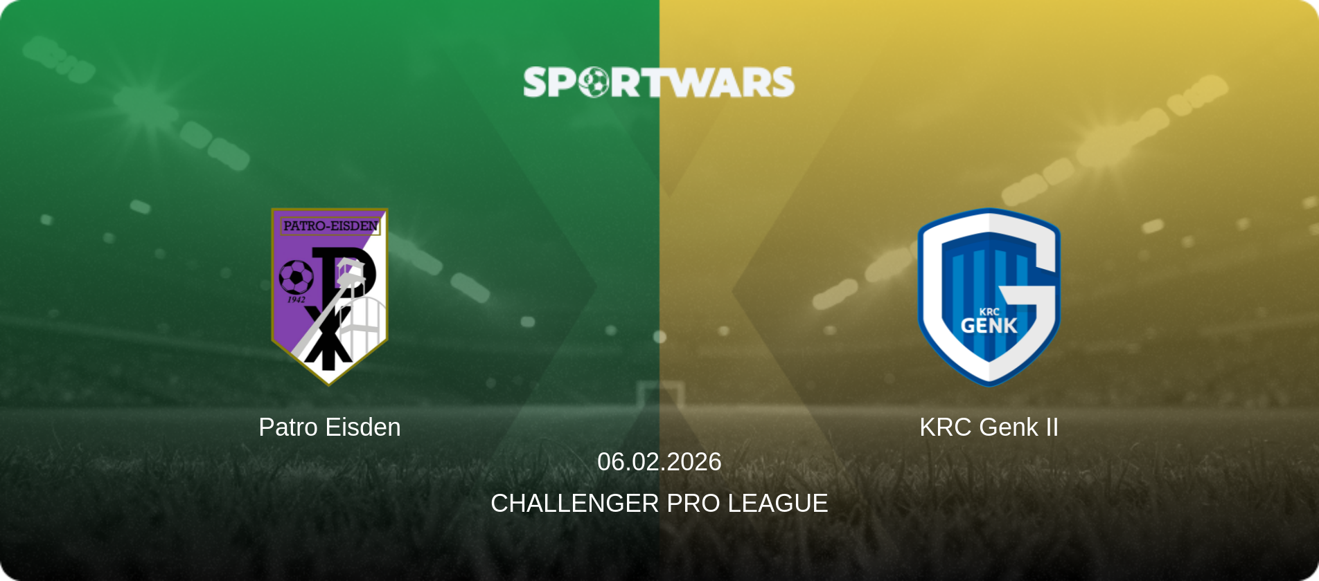 Patro Eisden — KRC Genk II, 06.02.2026 — Challenger Pro League (match preview)