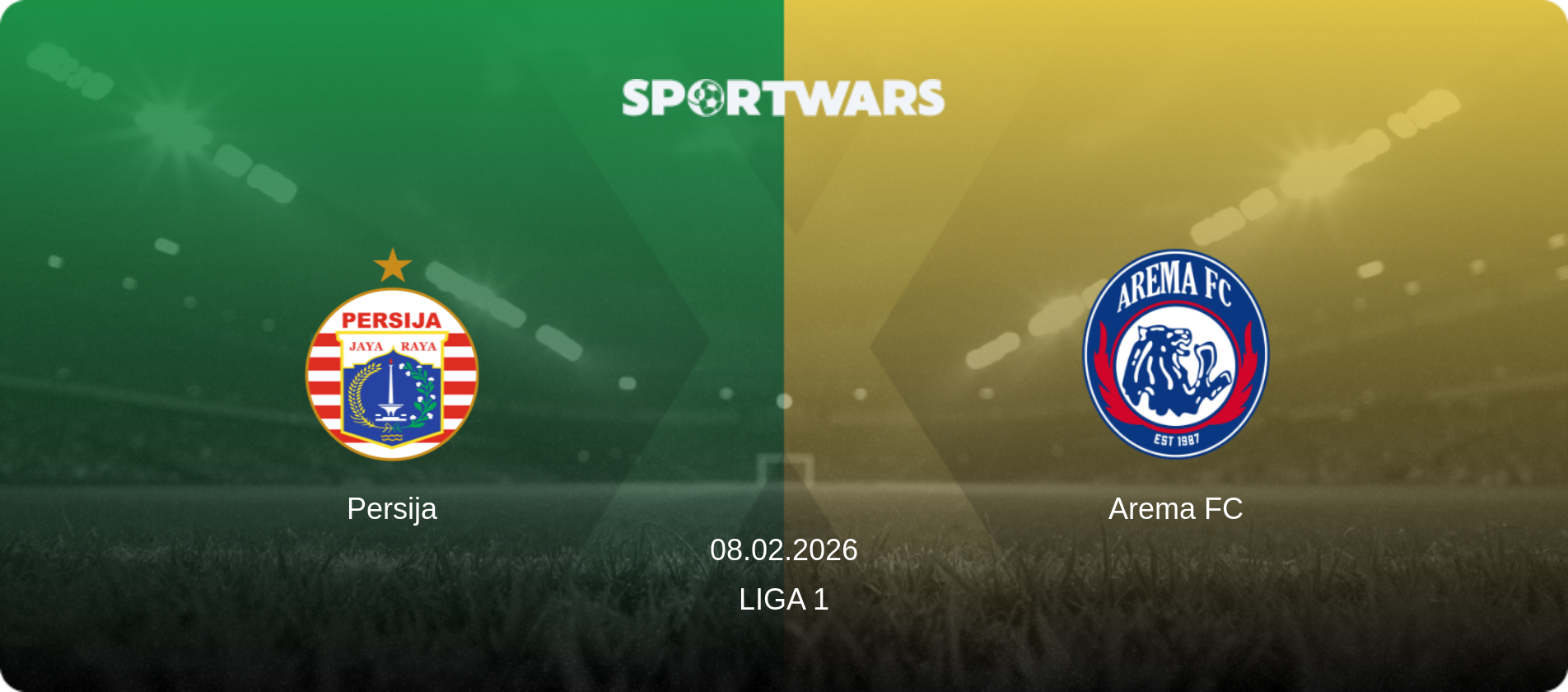 Persija — Arema FC, 08.02.2026 — Liga 1 (match preview)