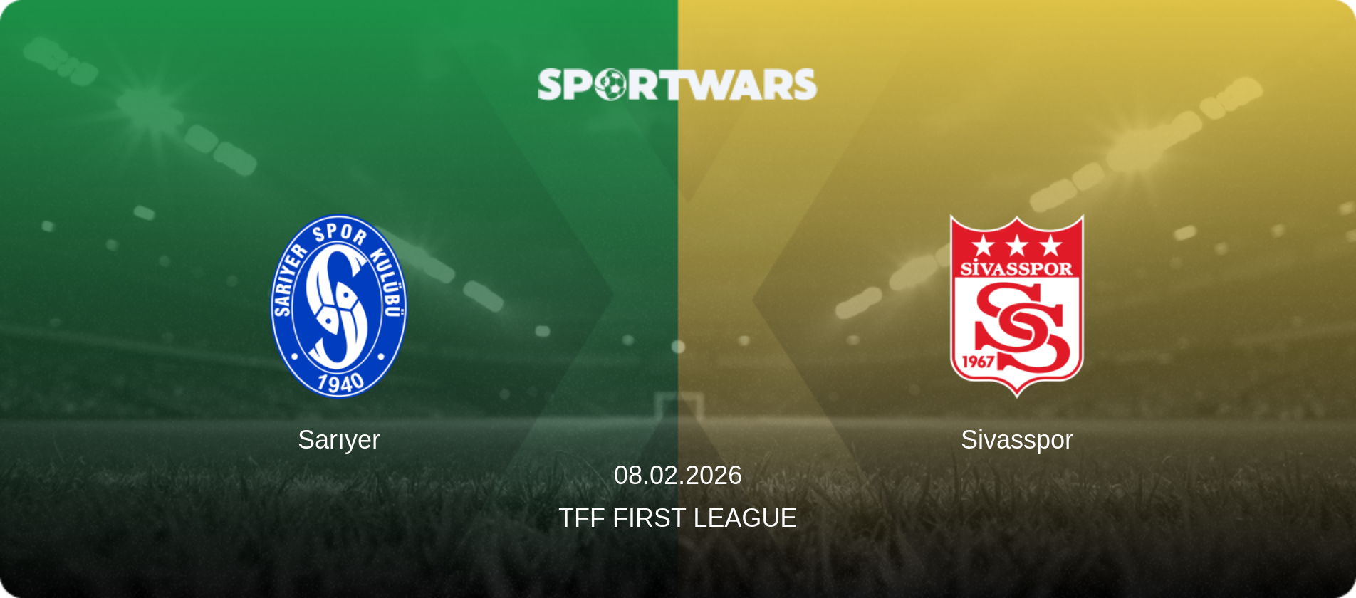 Sarıyer — Sivasspor, 08.02.2026 — TFF First League (match preview)