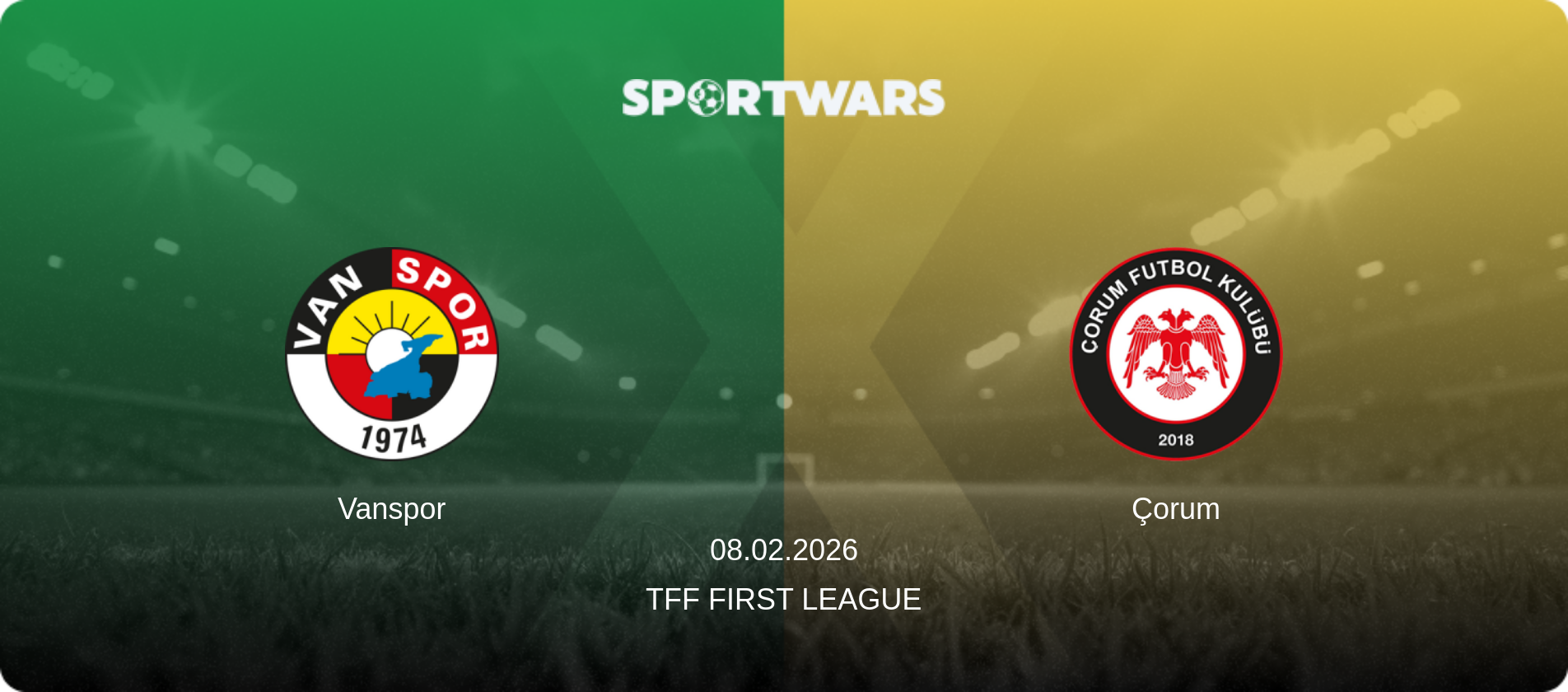 Vanspor — Çorum, 08.02.2026 — TFF First League (match preview)