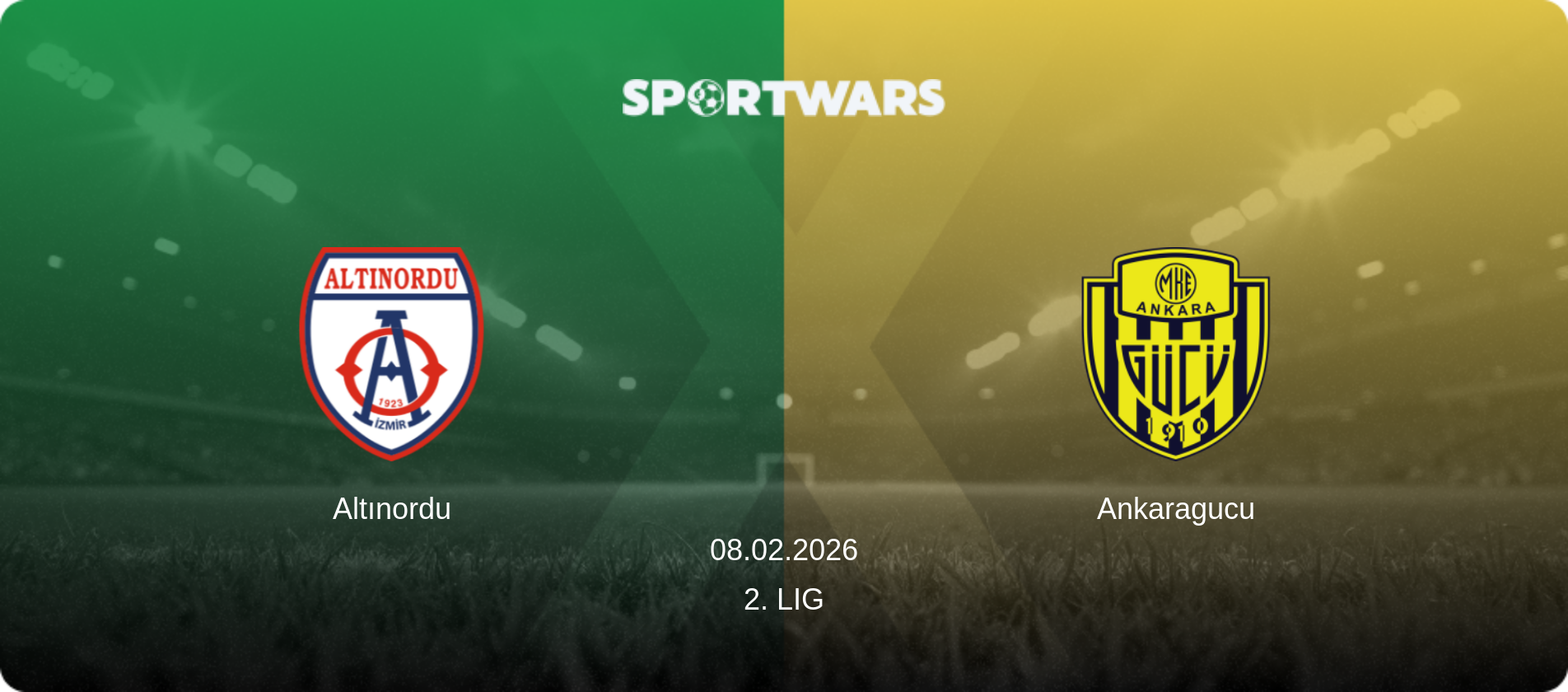 Altınordu — Ankaragucu, 08.02.2026 — 2. Lig (match preview)