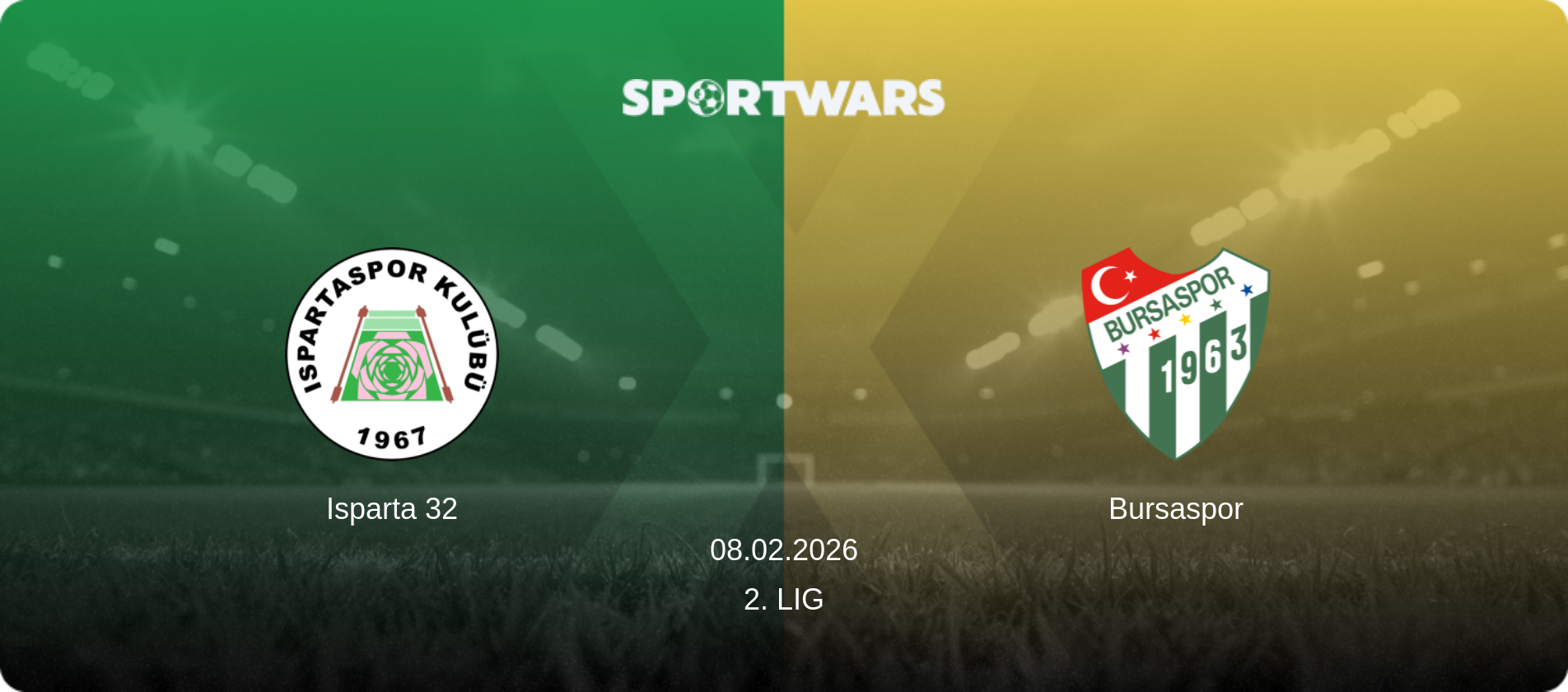 Isparta 32 — Bursaspor, 08.02.2026 — 2. Lig (match preview)