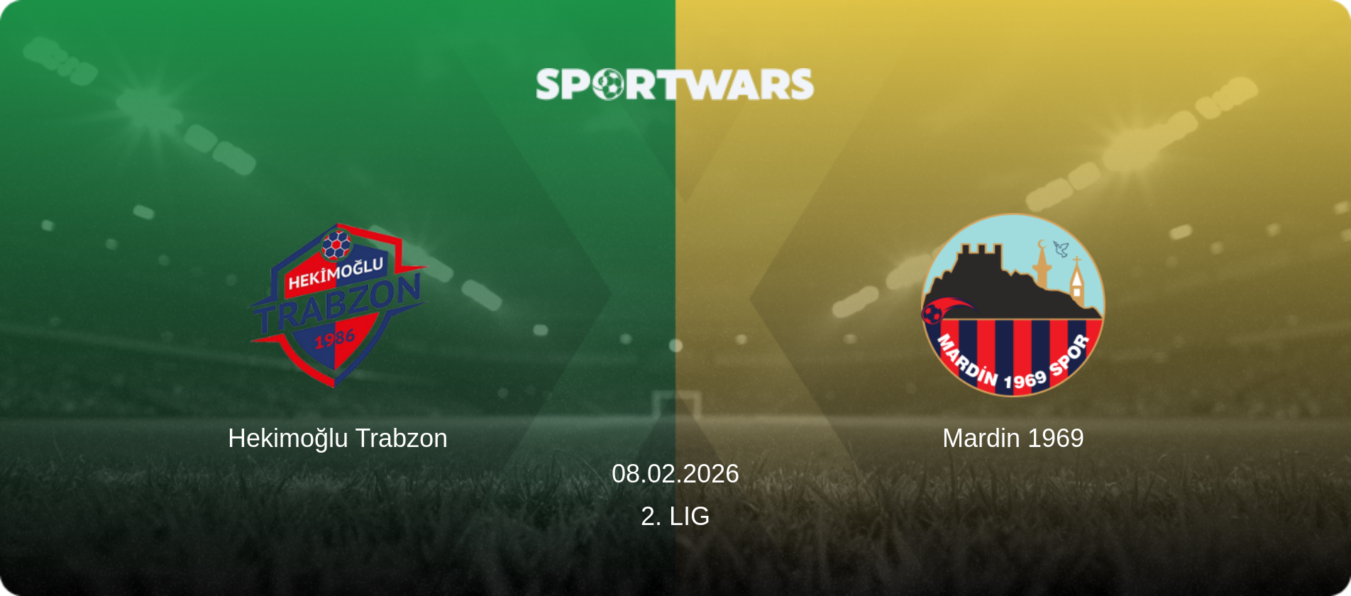 Hekimoğlu Trabzon — Mardin 1969, 08.02.2026 — 2. Lig (match preview)