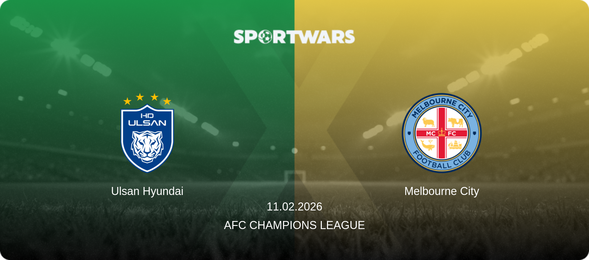 Ulsan Hyundai — Melbourne City, 11.02.2026 — AFC Champions League (match preview)