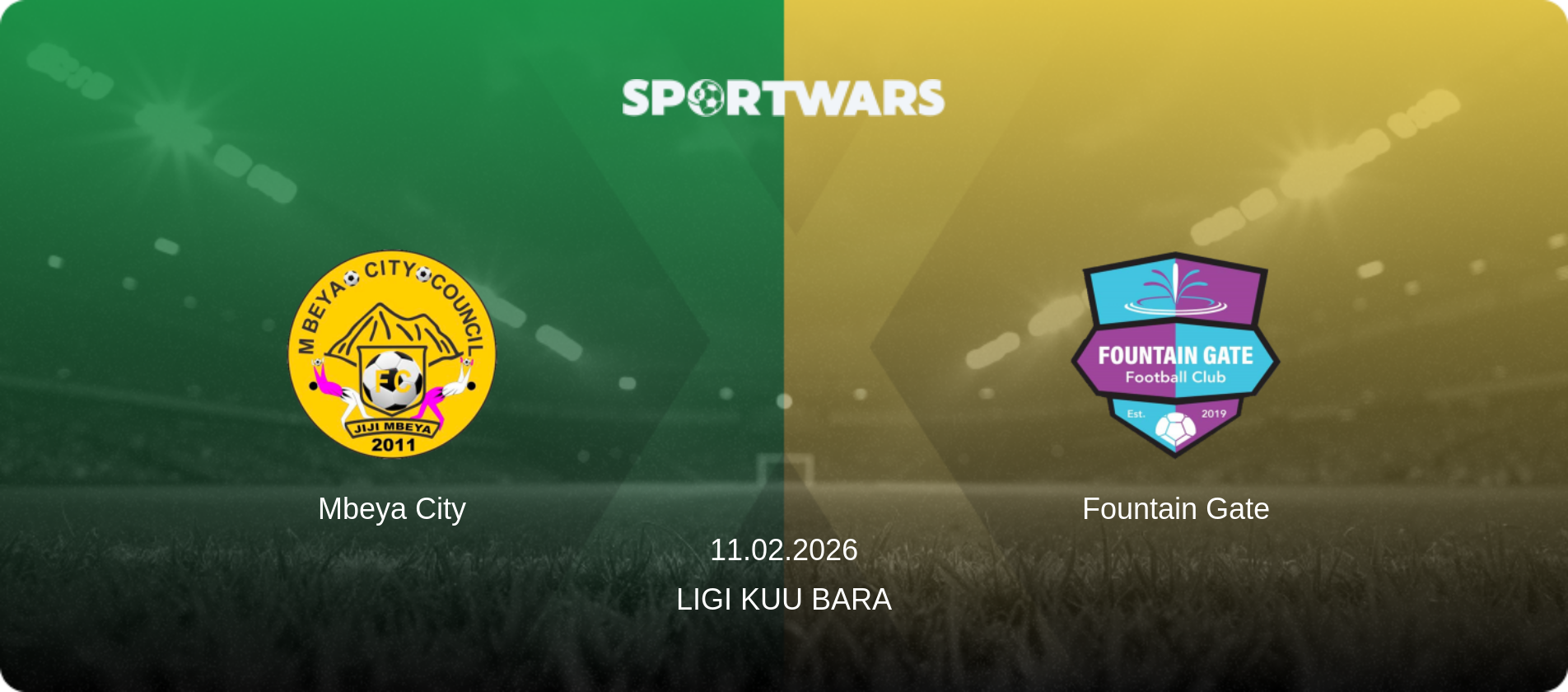 Mbeya City — Fountain Gate, 11.02.2026 — Ligi kuu Bara (match preview)
