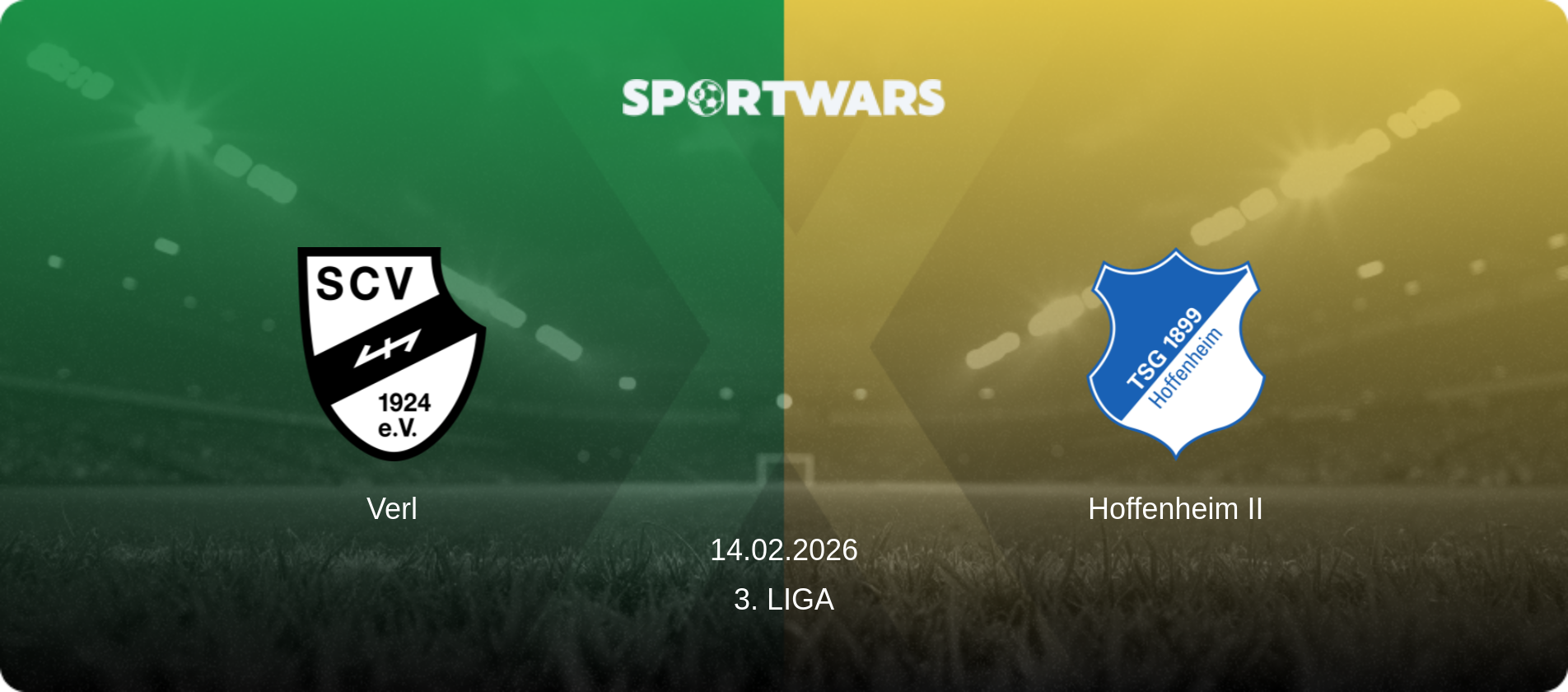 Verl — Hoffenheim II, 14.02.2026 — 3. Liga (match preview)