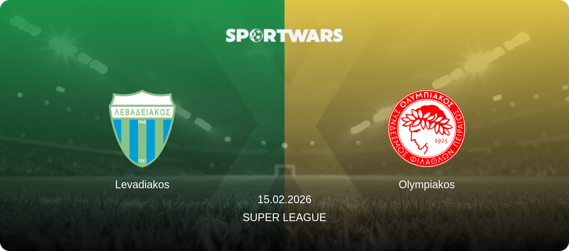 Levadiakos — Olympiakos, 15.02.2026 — Super League (match preview)