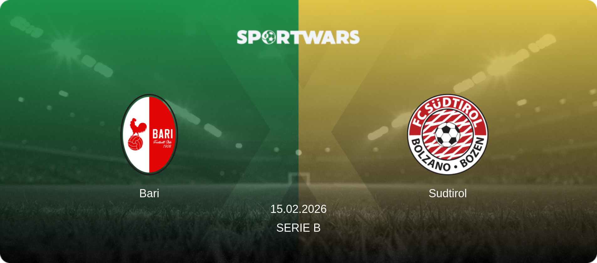 Bari — Sudtirol, 15.02.2026 — Serie B (match preview)