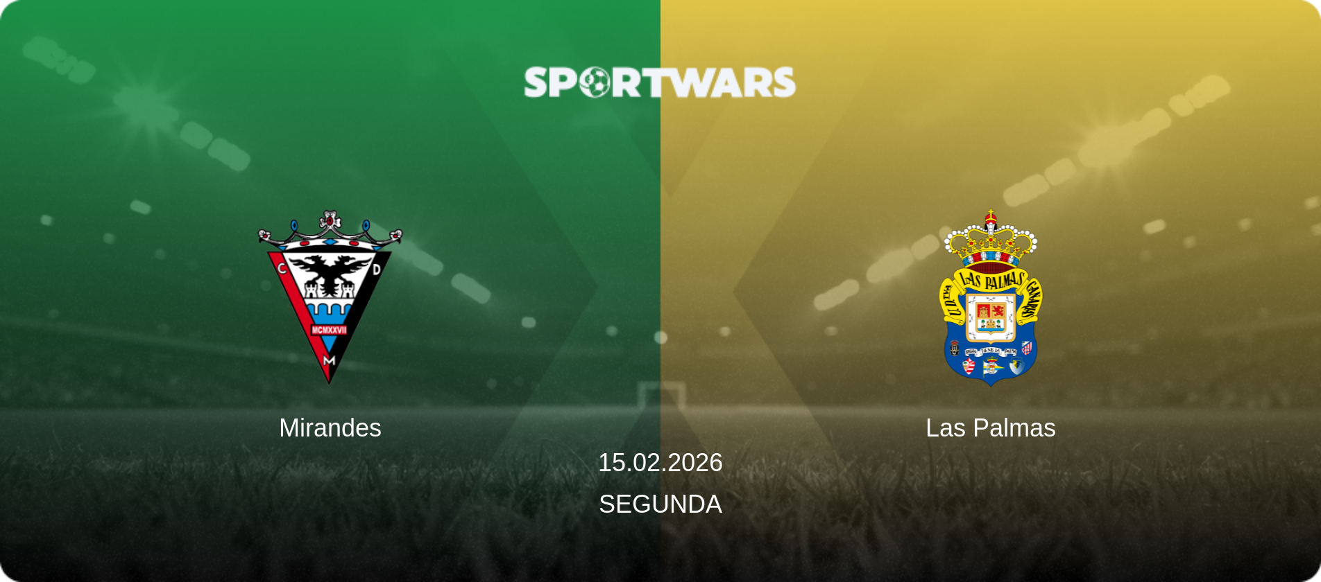 Mirandes — Las Palmas, 15.02.2026 — Segunda (match preview)