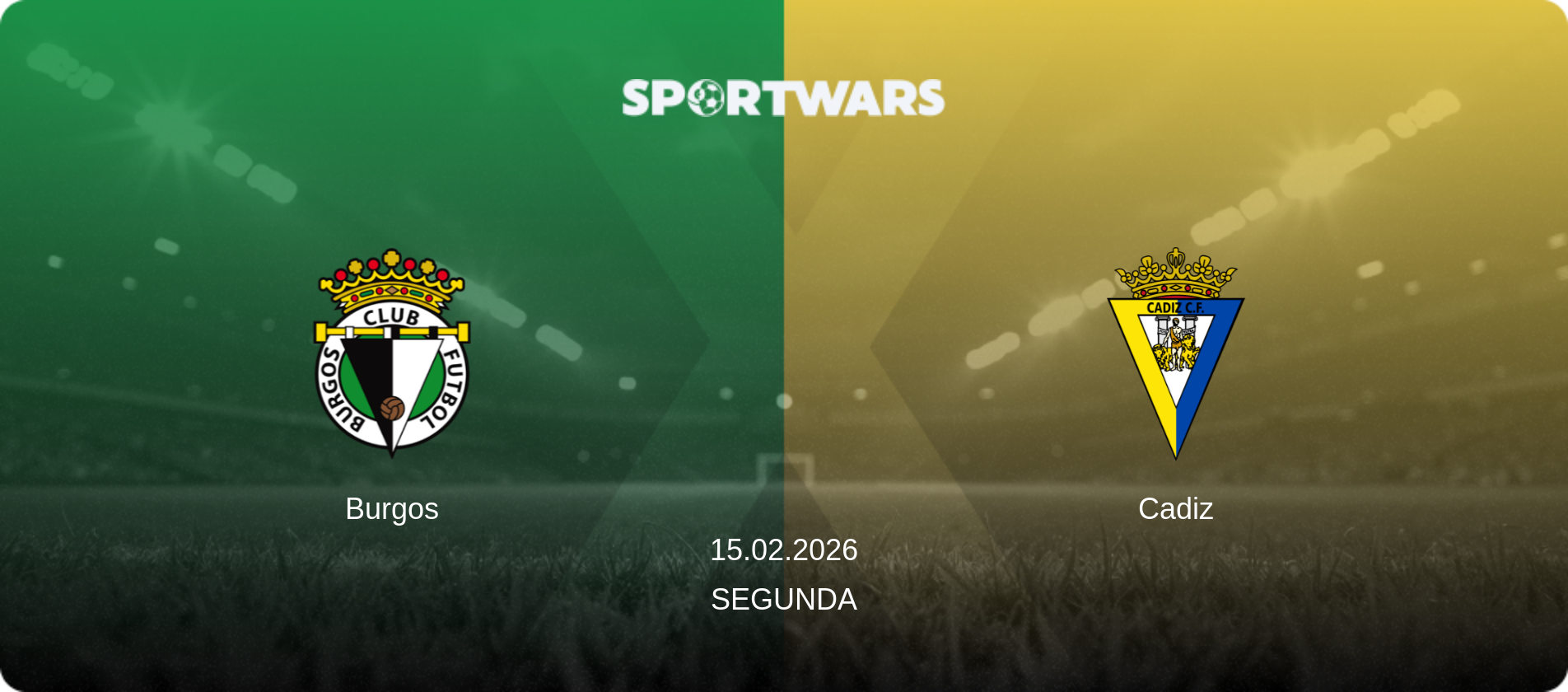 Burgos — Cadiz, 15.02.2026 — Segunda (match preview)