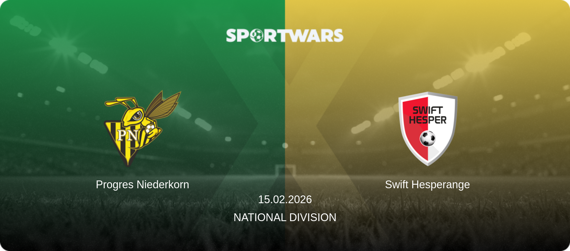 Progres Niederkorn — Swift Hesperange, 15.02.2026 — National Division (match preview)