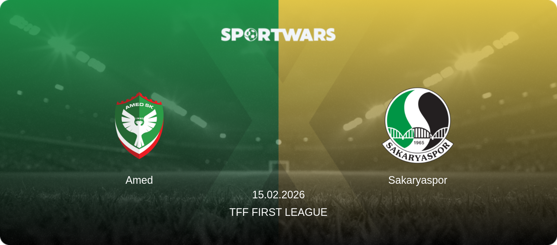 Amed — Sakaryaspor, 15.02.2026 — TFF First League (match preview)