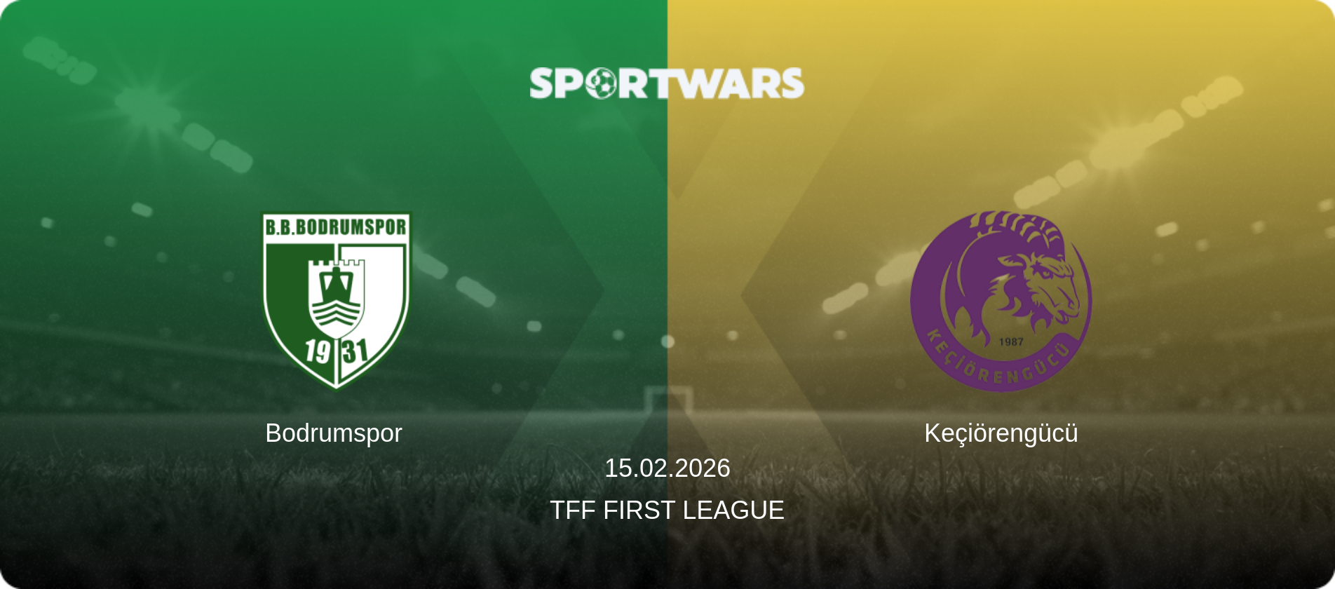 Bodrumspor — Keçiörengücü, 15.02.2026 — TFF First League (match preview)