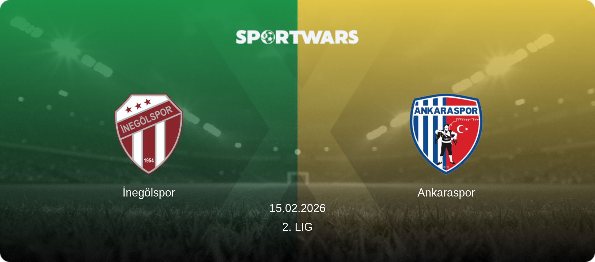 İnegölspor — Ankaraspor, 15.02.2026 — 2. Lig (match preview)