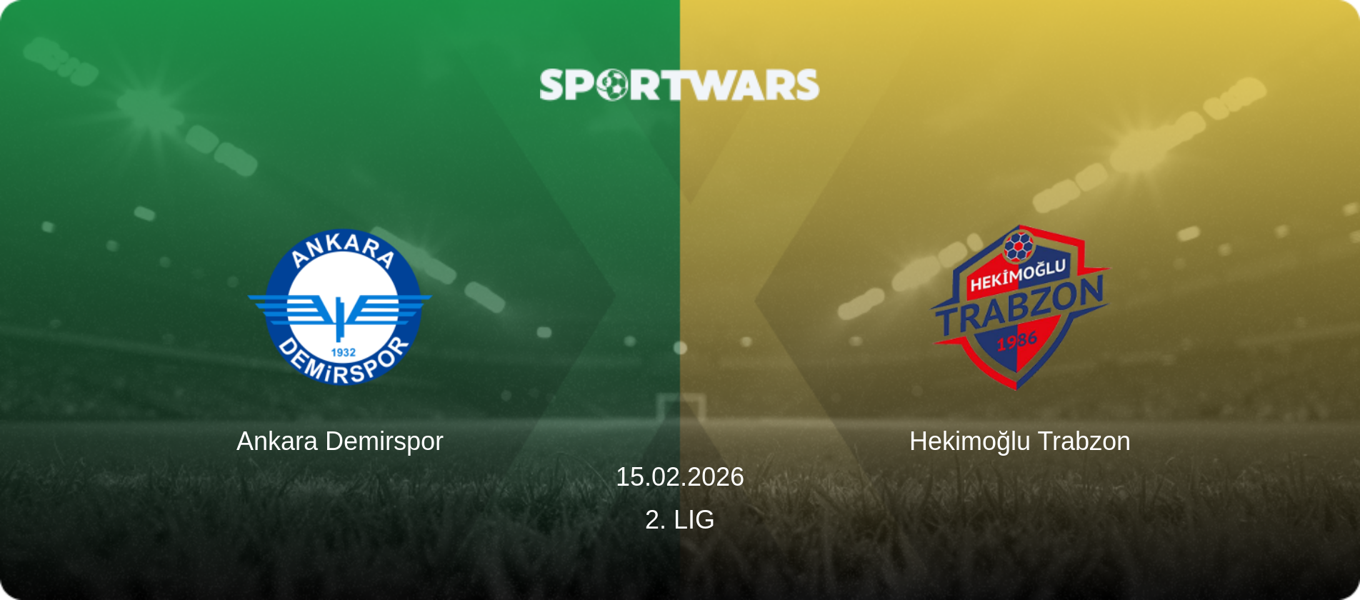 Ankara Demirspor — Hekimoğlu Trabzon, 15.02.2026 — 2. Lig (match preview)