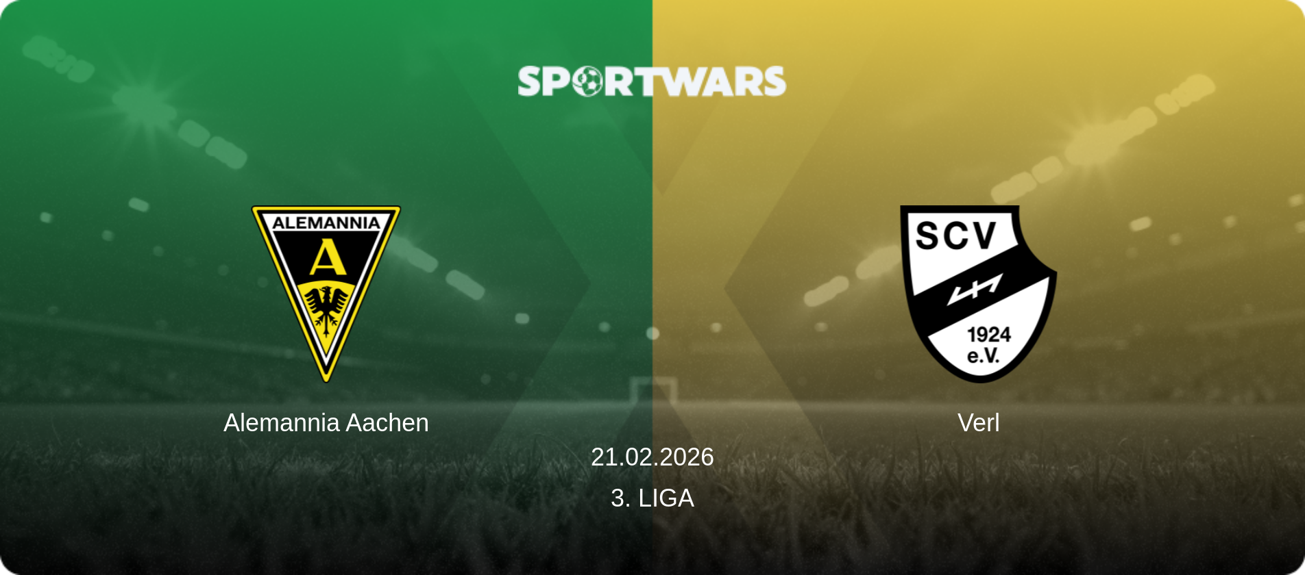 Alemannia Aachen — Verl, 21.02.2026 — 3. Liga (match preview)