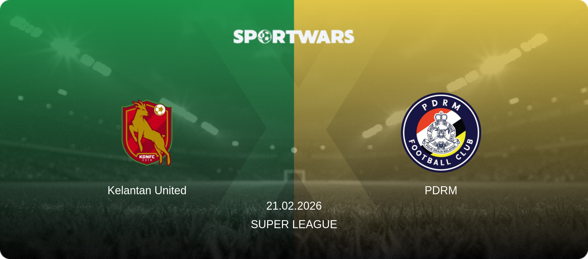 Kelantan United — PDRM, 21.02.2026 — Super League (match preview)