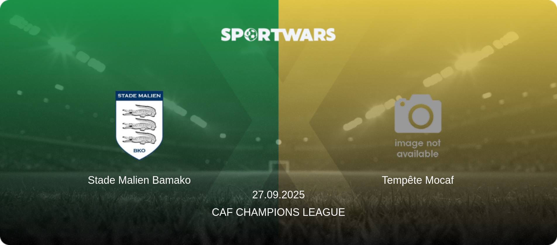 Stade Malien Bamako — Tempête Mocaf, 27.09.2025 — CAF Champions League (match preview)