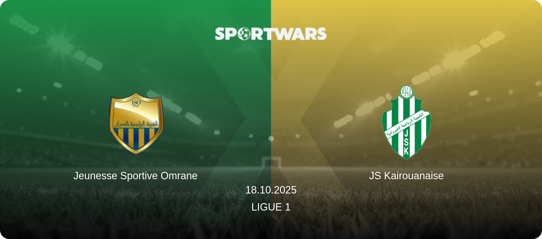 Jeunesse Sportive Omrane — JS Kairouanaise, 18.10.2025 — Ligue 1 (match preview)