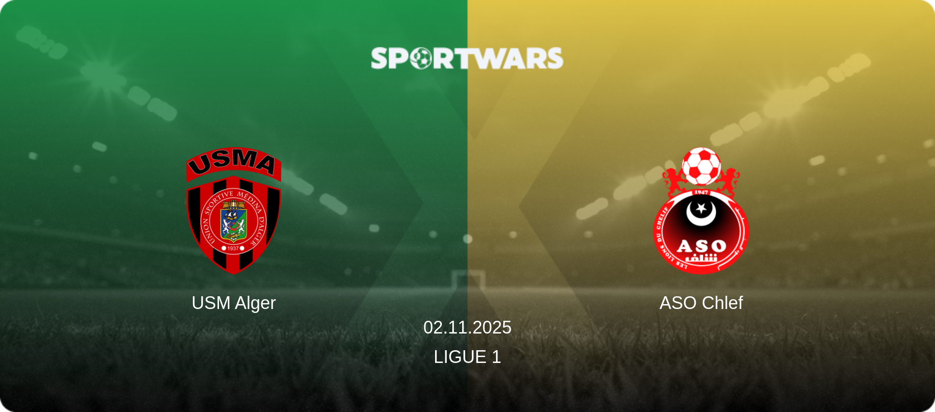 USM Alger — ASO Chlef, 02.11.2025 — Ligue 1 (match preview)