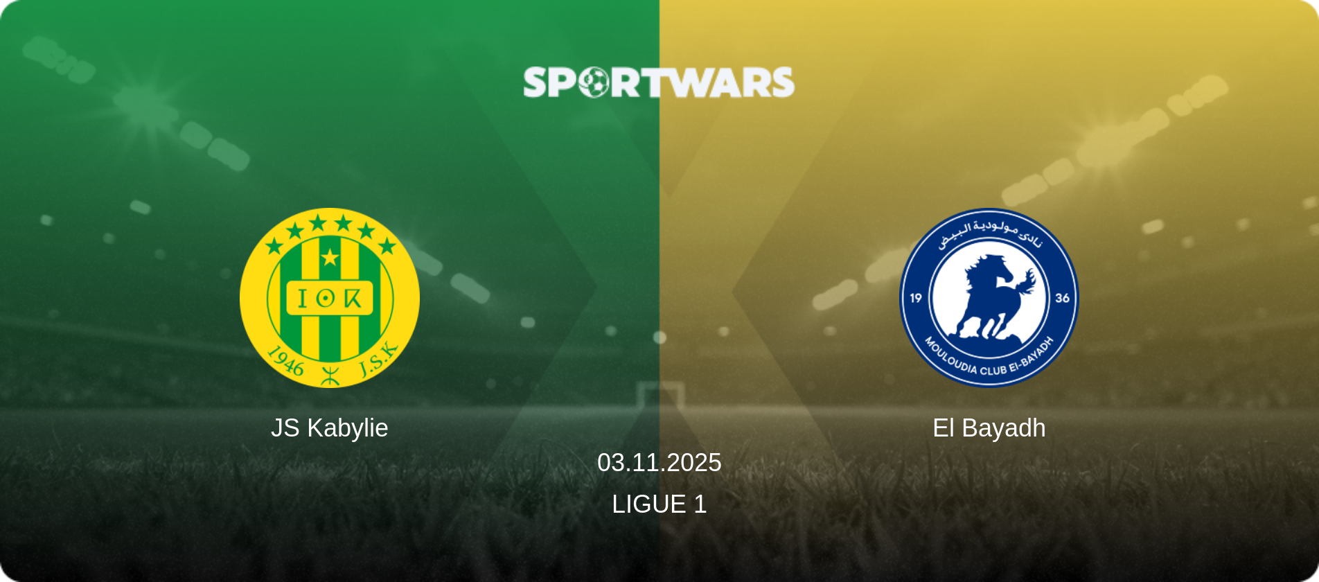 JS Kabylie — El Bayadh, 03.11.2025 — Ligue 1 (match preview)