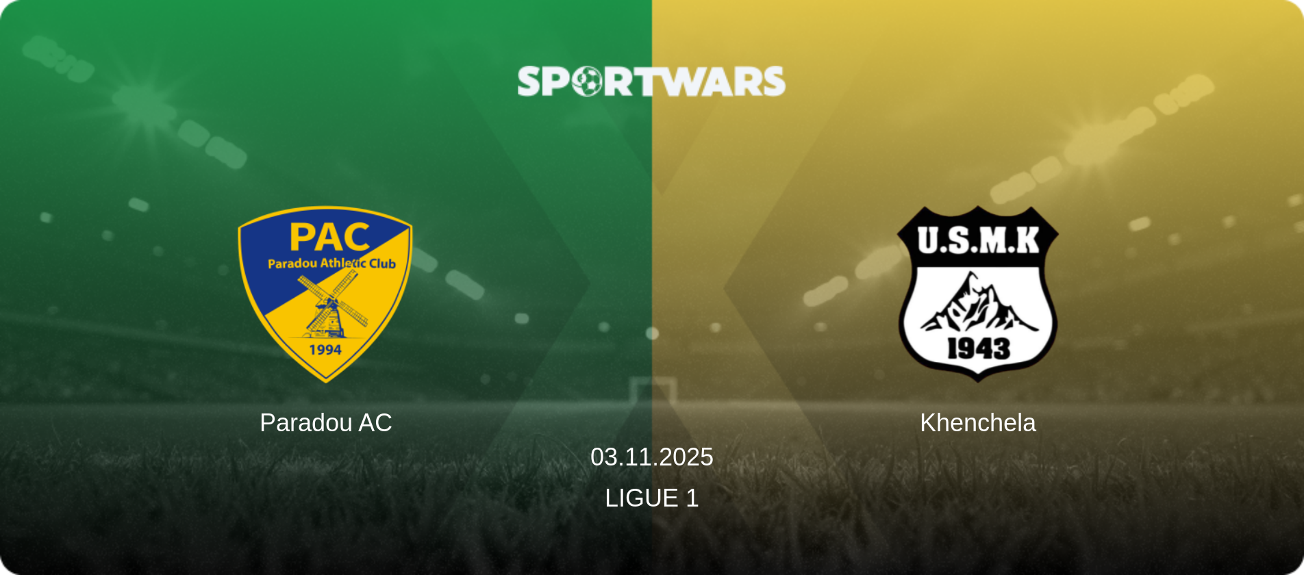 Paradou AC — Khenchela, 03.11.2025 — Ligue 1 (match preview)