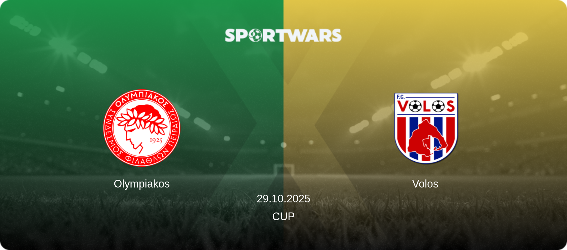 Olympiakos — Volos, 29.10.2025 — Cup (match preview)